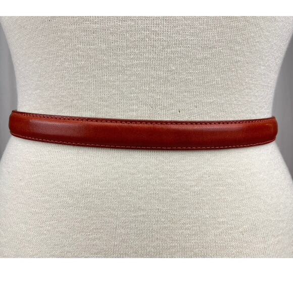Pair Womens (S)(26) Vintage‎ Leather Skinny Belts PALOMA PICASSO ASTOR Italy Lot
